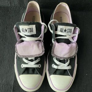 Converse All Star Low Top Women’s 9 Black/Purple